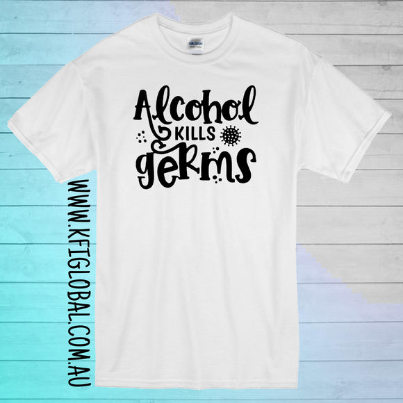 Alcohol kills germs Design