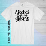 Alcohol kills germs Design