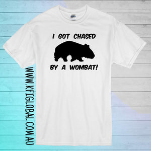 I got chased by a wombat design - All ages