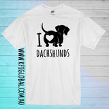 I love dachshunds Design - Dachshund