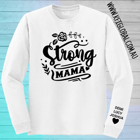 Strong mama Design - with sleeve names