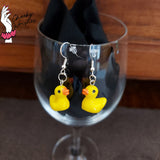 Rubber Duckie Dangle Earrings