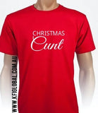 Adults Rude Christmas t-shirts - RED SHIRT