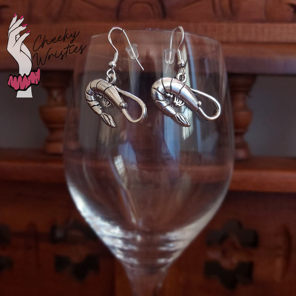 Prawn / Shrimp Dangle Earrings