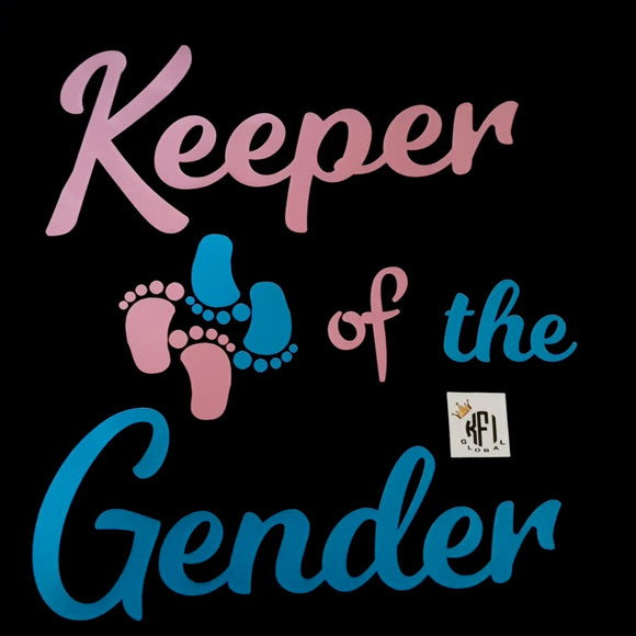 Keeper of the gender Design - gender reveal