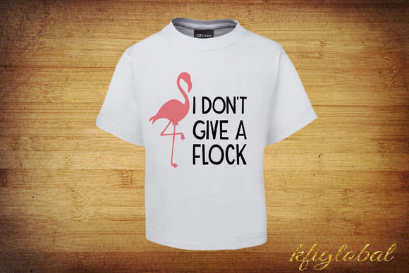 I don't give a flock Flamingo Short Sleeve T-Shirt