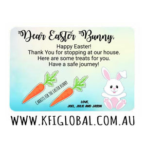 Personalised Easter Eve Bunny Treat Board plate