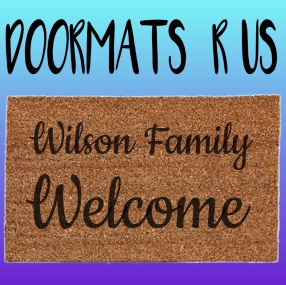 Personalised family welcome Doormat - Doormats R Us