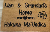 Personalised Hakuna Ma'Vodka Doormat - Doormats R Us