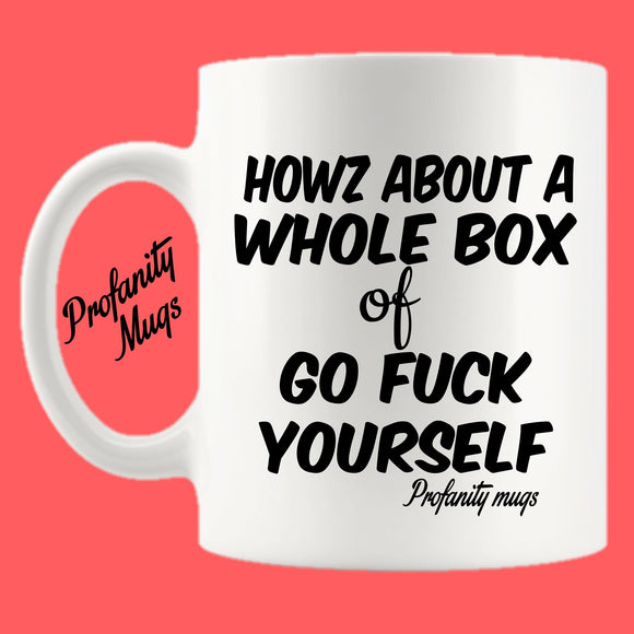 Howz about a whole box of Mug Design - Profanity Mugs