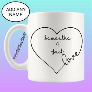 Personalised love Mug Design
