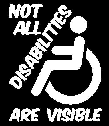 Not all disabilities are visible Sticker