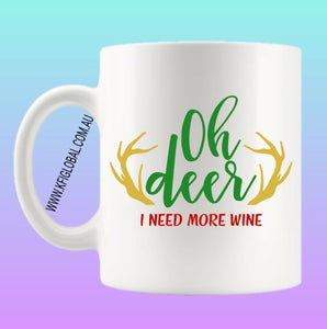 oh deer Mug Design - Christmas