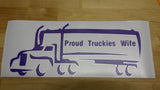 Proud Truckies Wife Sticker