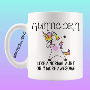 Aunticorn Mug Design