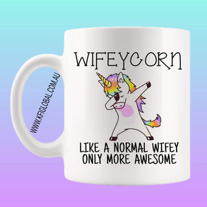 Wifeycorn Mug Design