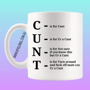 CUNT Mug Design