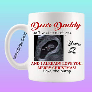 I can't wait to meet you ultrasound Mug Design - Merry Christmas