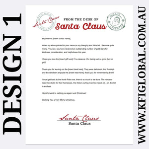 Personalised Christmas Santa Letter - Left on Santa's Visit - Digital Copy