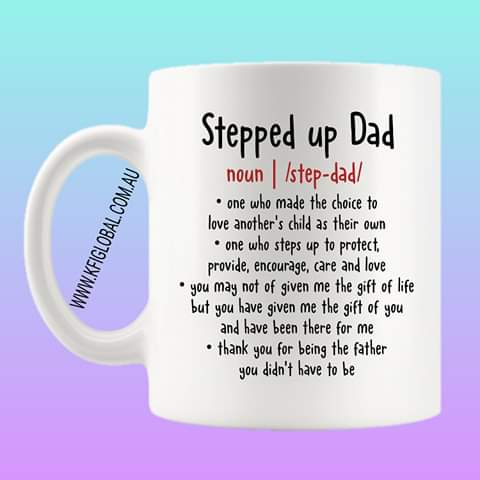 Stepped up Dad Mug Design - stepdad