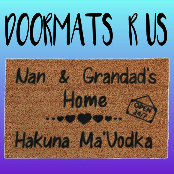 Personalised Hakuna Ma'Vodka Doormat - Doormats R Us