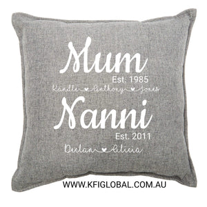 Family names cushion - Pillow