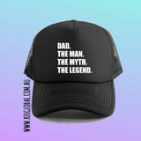 Pop. The man. The myth. The legend. Trucker cap hat - can customise