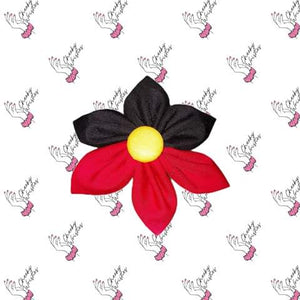 Koori Star Flower Clip - Aboriginal Flag