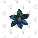 Paua Shell Star Flower Clip