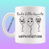 Dad's little Squirts Mug Design - personalised