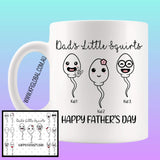 Dad's little Squirts Mug Design - personalised