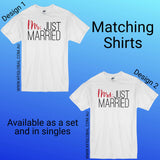 Mr. Just Married and Mrs. Just Married design - Matching Shirts - Couples