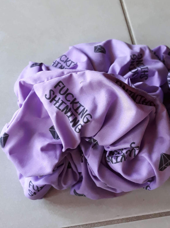 Purple Fucking Shining Wristie - XL Scrunchie