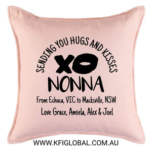 Sending you hugs and kisses cushion - Pillow