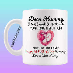I can't wait to meet you Mug Design - Mother's Day
