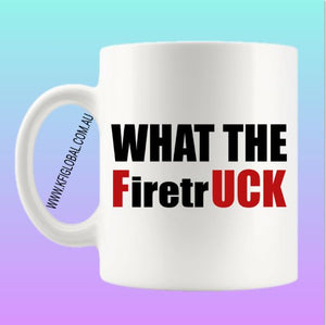 What the Firetruck Mug Design